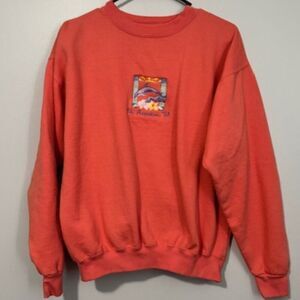 USED Woman's Exist Long Sleeve Sweatshirt St Augustine Fla Color Peach Size Med